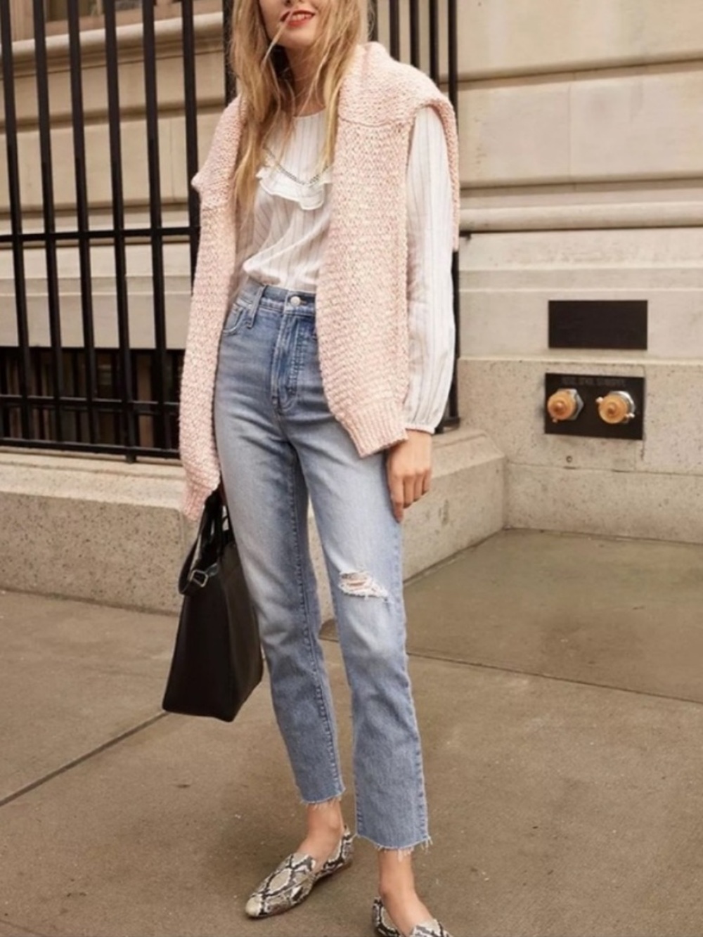 Madewell The Perfect Vintage Jeans High Rise Cropped Fit